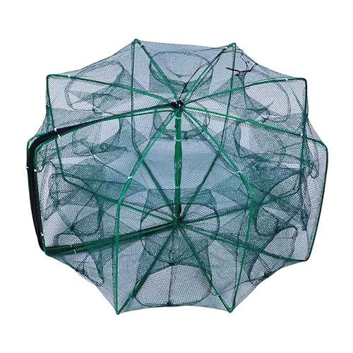 Foldable Bait Trap Fishing Net - Hand Cast Cage for Catching Fish Shrimp Crab Crawfish
