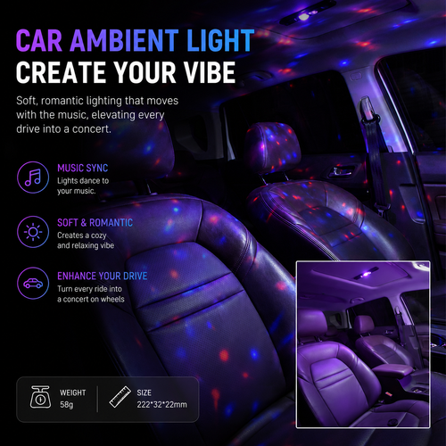 🔥HOT SALE🔥 COD！Car LED Ambient Lights — USB Multi-Color Interior Lights for Decoration and AtmosphereNairobi stock ships within 48H, delivered within 3days