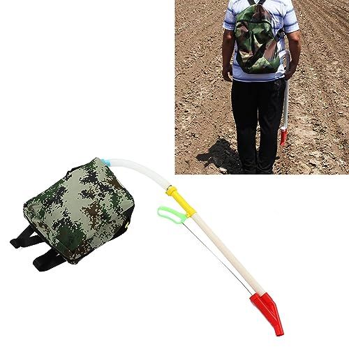 Fertilizer Applicator, Manual Fertilizer Spreader, Portable Corn Soybean Planter with Bag & Shoulder Strap Adjustable for Farm Corn Vegetables Fruit Trees
