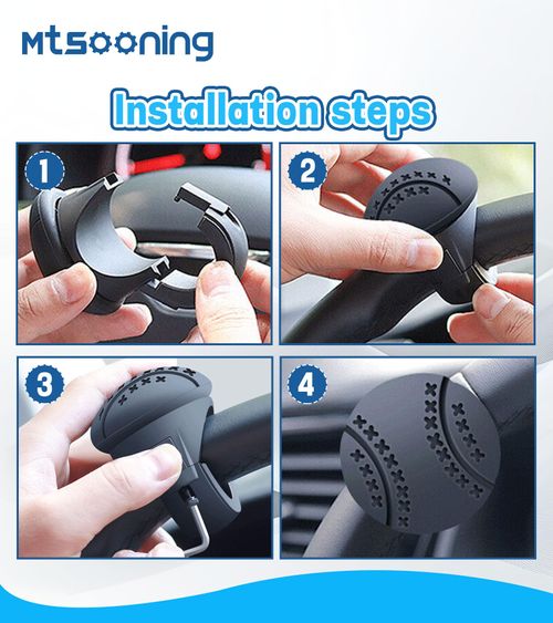 🔥Hot Seller🔥 COD！ Car Steering Wheel Power Assist Ball: Driving Aid, Multi-Functional, High-End One-Handed Steering Device—The Ultimate Driving Aid for Trucks