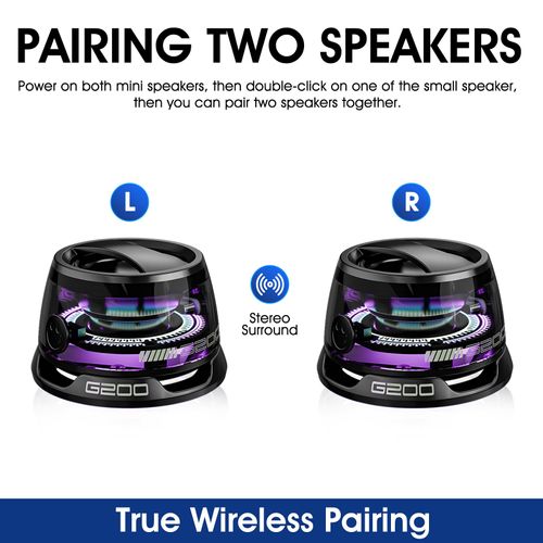 🔥Hot Seller🔥 COD！  	Bluetooth Magnetic Speaker: Portable, Stylish G200 Subwoofer with Long Battery Life—Cross-Border Music Mini Stereo Speaker