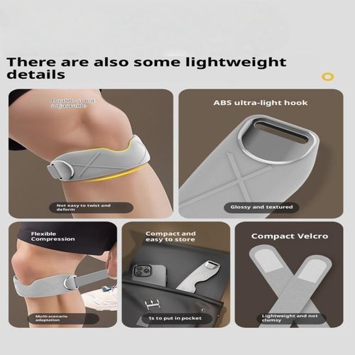 1PC Silicone Patellar Knee Pad Patellar Ring Knee Stabilizer Silicone Patellar Tendon Support Strap for Basketball Running Daily Use