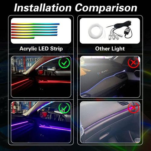 🔥Hot Seller🔥 COD！	 Car Ambient Lighting, In-Car USB Charging, Multicoloured LED Decorative Lights, Disco and Christmas Party Atmosphere Lights, Stage Lights