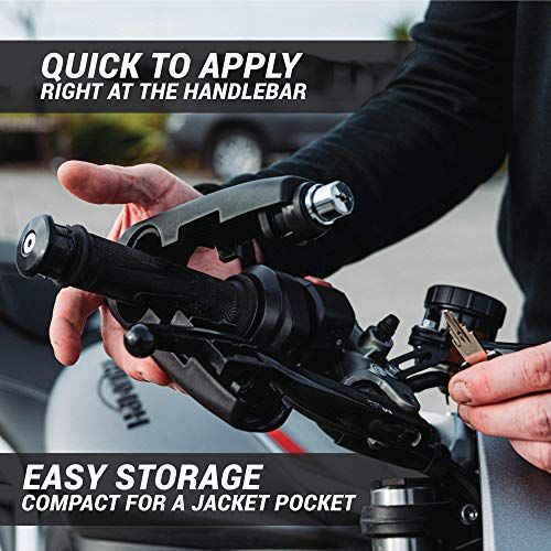 Motorcycle Handlebar Lock, Anti-Theft Scooter Grip Security, Heavy-Duty Safety Device for Bikes