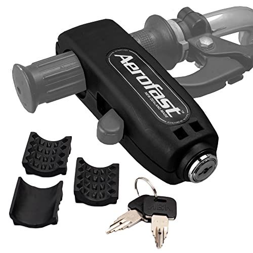 Motorcycle Handlebar Lock, Anti-Theft Scooter Grip Security, Heavy-Duty Safety Device for Bikes