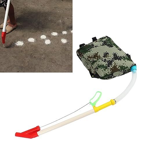 Fertilizer Applicator, Manual Fertilizer Spreader, Portable Corn Soybean Planter with Bag & Shoulder Strap Adjustable for Farm Corn Vegetables Fruit Trees