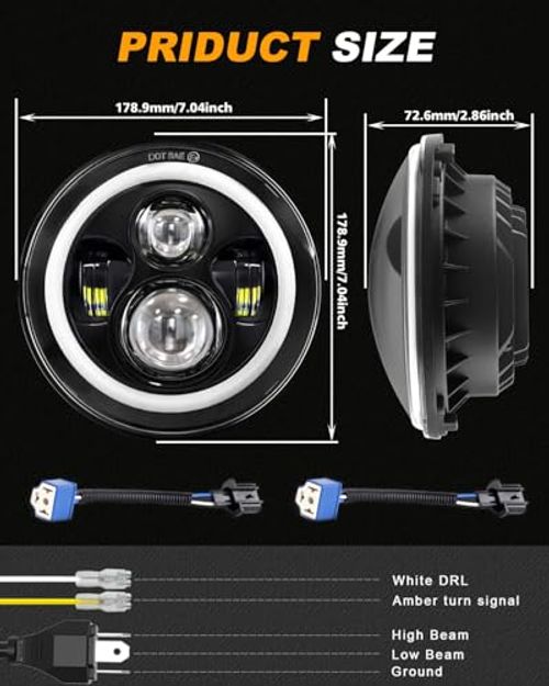 3in Fog Lights Kit with Projector Lens Compatible with JEEP Grand Cherokee, High-Intensity Waterproof