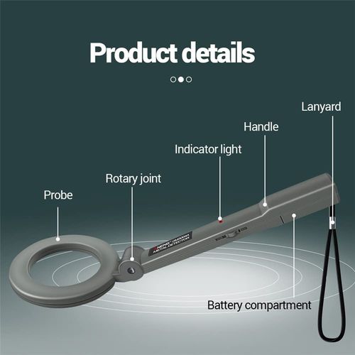Metal Detector Handheld Alarm High Sensitivity Metal Scanner Security Checker Pinpointer Search Coil Metal Detect Tool
