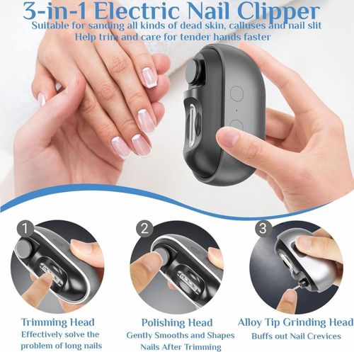 3 in 1 Electric Polishing Automatic Nail Clippers Electric Nail Clipper for Kids Safety Electric Nail Clipper