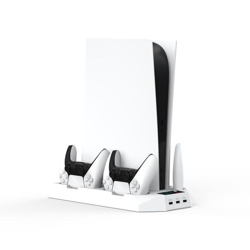 RGEEK for PS5 8 in 1 Multi-function Cooling Fan Stand With Dual Controller Charger Station for Sony Playstation 5 Accessories