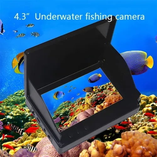 1080P Portable Fish Depth Finder 4.3 Inch LCD 195 Degree Night Vision Fishing Camera Handheld Underwater 4.3 Inch LCD