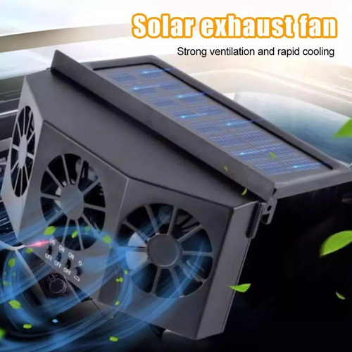 Solar Powered Car Cooling Fan Cooler