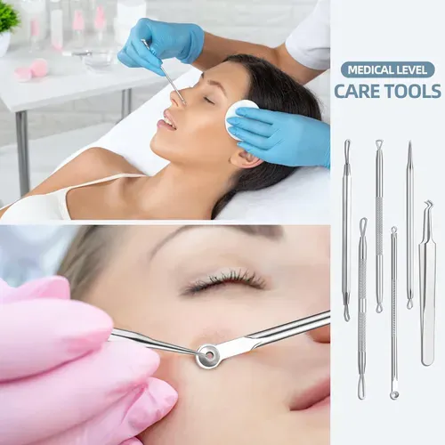 Stainless steel blackhead removal kit Hot sale, low discount on the whole network!