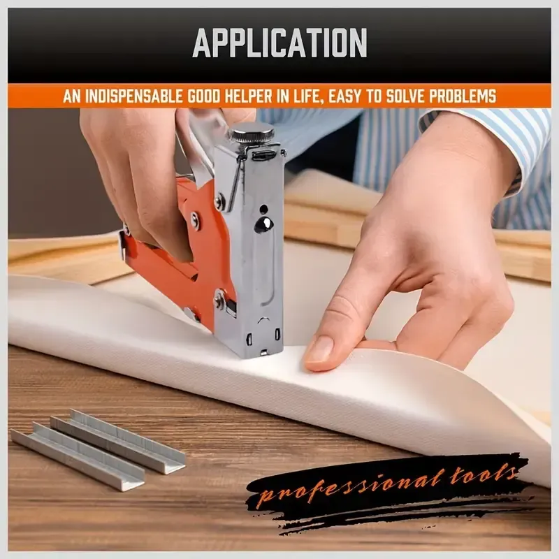 💯4 in 1 heavy-duty Stapler For Diy Home Decor Furniture Wood Frame Stapler, Multi-tool Hand Nail Gun Nail Gun Bandage Pliers🚀