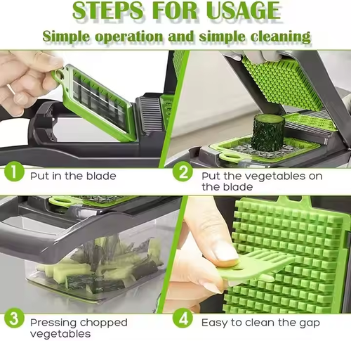 Multifunctional vegetable cutter (set of 14)