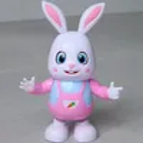 Children's electric dancing drum bunny toy can sing light music shake