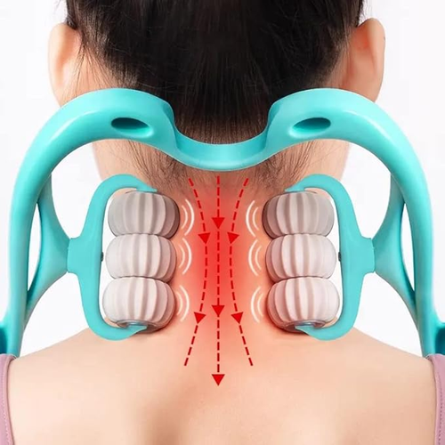 6-wheel cervical massager