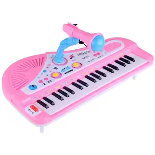Children's educational music toy electronic keyboard with microphone