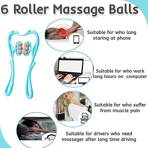 6-wheel cervical massager