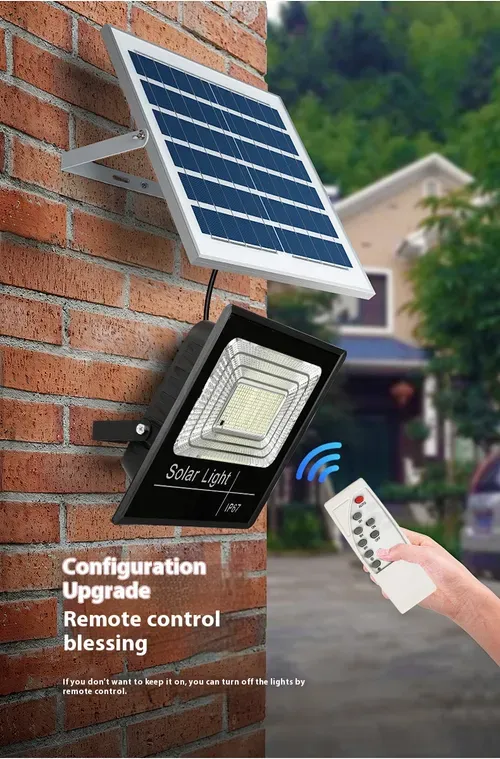 Solar light household outdoor garden light new rural photovoltaic street light led high-power flood light super bright and waterproof