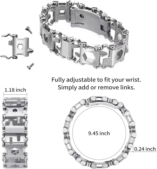 Stainless steel multifunctional outdoor tool chain