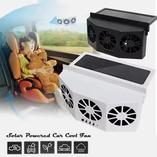 Solar Powered Car Cooling Fan Cooler