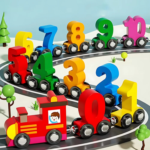 Magnetic Number Learning Train