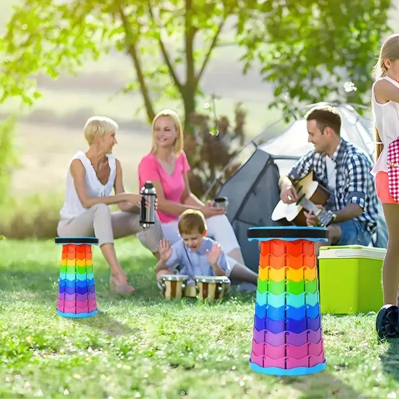 Outdoor Portable Rainbow Folding Stool