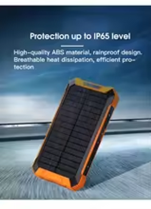 Solar Power Bank🔋10,000 mAh ultra-large capacity