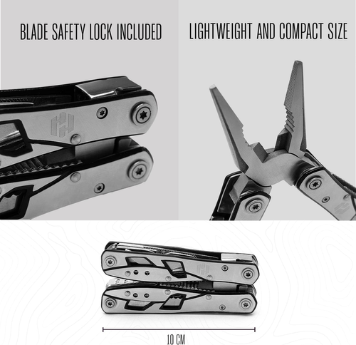 Multifunctional camping combination pliers