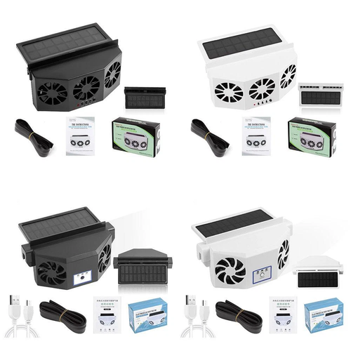 Solar Powered Car Cooling Fan Cooler