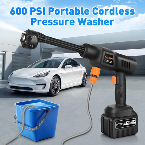 Wireless High Pressure Household Car Washer Rechargeable Water Spray Gun Portable