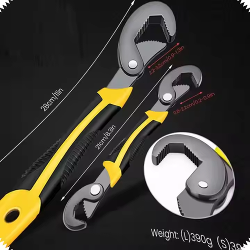 Open-end adjustable wrench