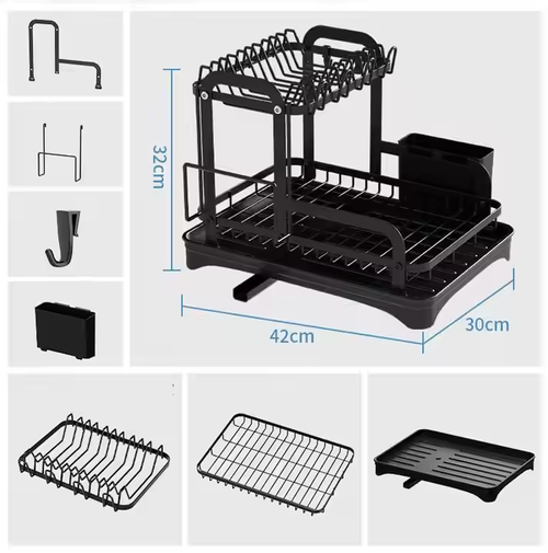Bowl and kitchenware storage rack