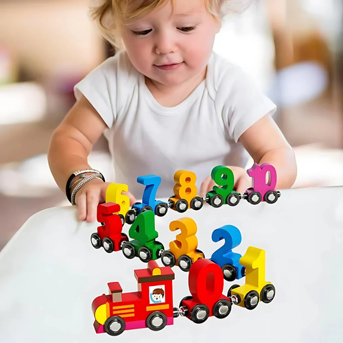 Magnetic Number Learning Train