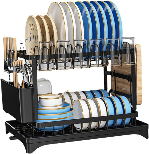 Kitchen rack multifunctional storage drain rack