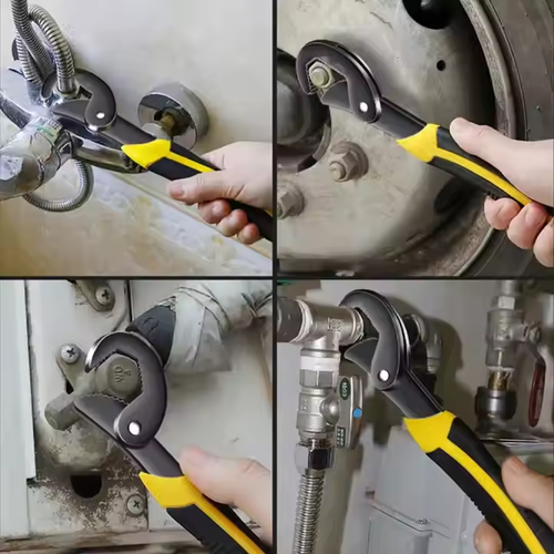 Open-end adjustable wrench