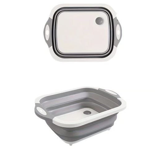 Multifunctional folding cutting board