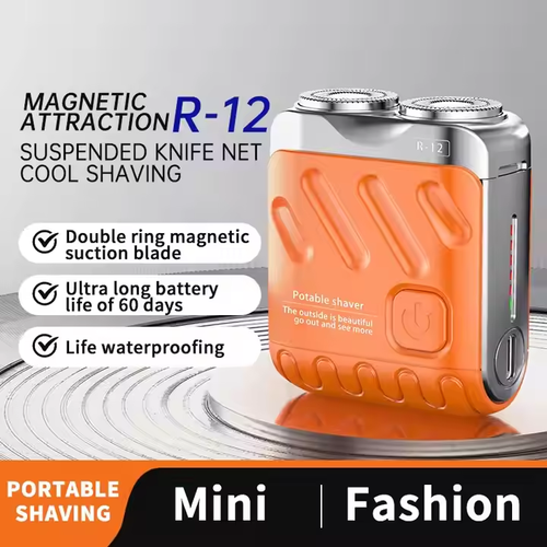 2025 Latest Home Travel R12 Magnetic Head Electric Shaver