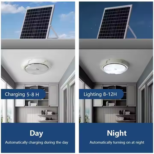 Solar Remote Control Pendant Light Outdoor Waterproof