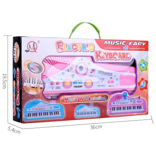 Children's educational music toy electronic keyboard with microphone