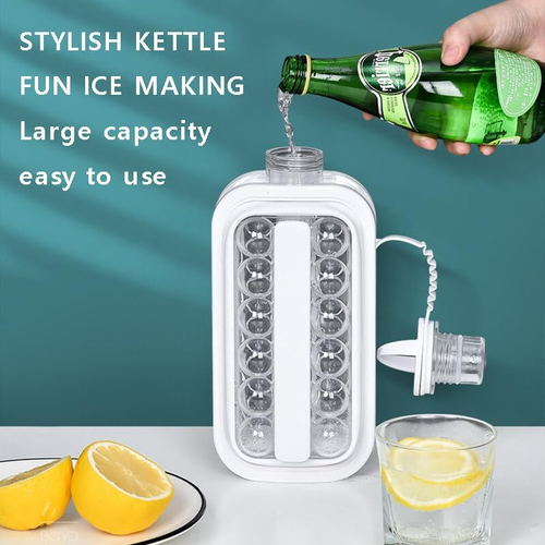 Portable ice cube pot, silicone ice cube mold