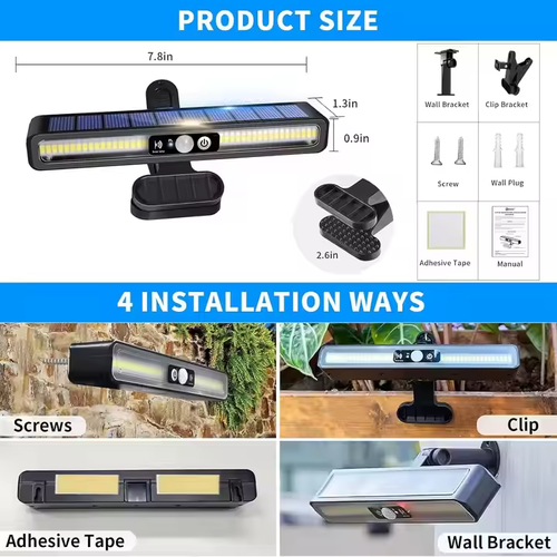 Outdoor Solar Clip Light