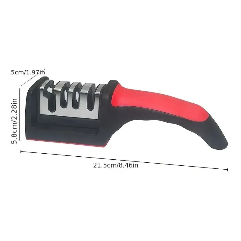 Kitchen Knife Sharpener with Non-Slip Base