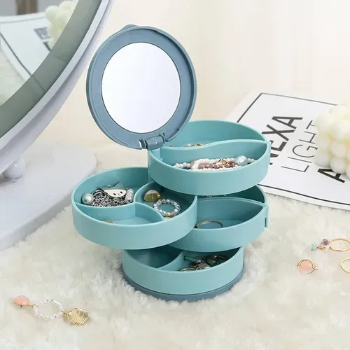 4 Layers Rotatable Jewelry Storage Box