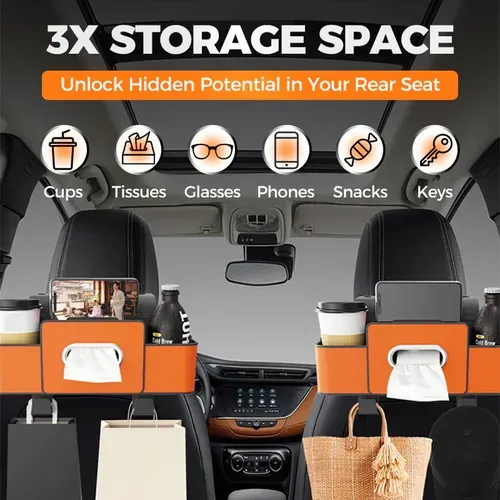 Car Multifunctional Seat Back Waterproof Storage Bag