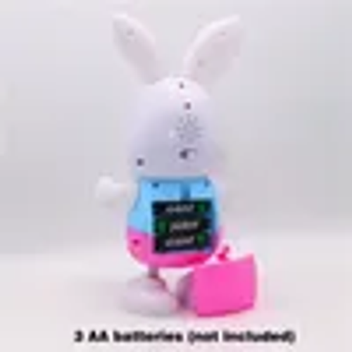Children's electric dancing drum bunny toy can sing light music shake