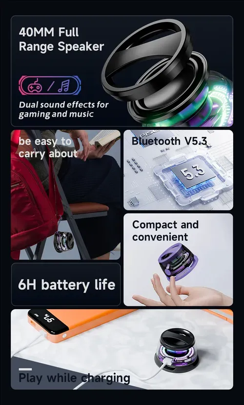 Wireless Magnetic Bluetooth Speaker🎶