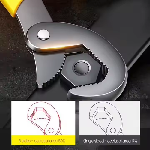 Open-end adjustable wrench