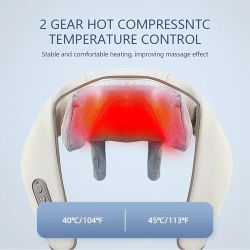 Electric hot compress massager for shoulders, neck, waist and back